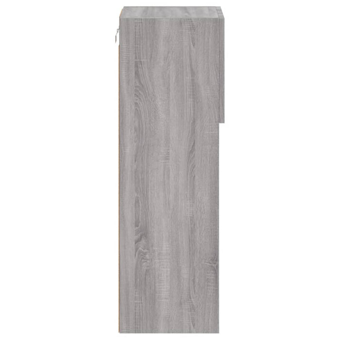 Comodă TV cu lumini LED, gri sonoma, 30,5x30x90 cm - WALTI WALTI