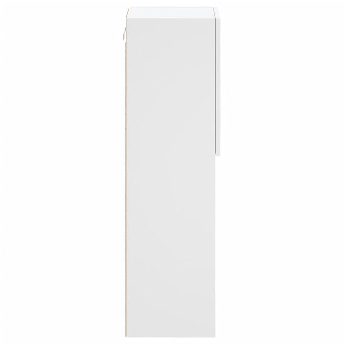 Comodă TV cu lumini LED, alb, 30,5x30x102 cm - WALTI WALTI