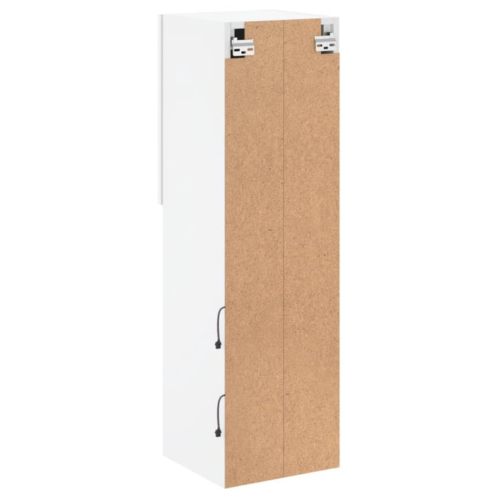 Comodă TV cu lumini LED, alb, 30,5x30x102 cm - WALTI WALTI