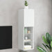 Comodă TV cu lumini LED, alb, 30,5x30x102 cm - WALTI WALTI