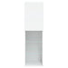 Comode TV cu lumini LED, 2 buc., alb, 30,5x30x102 cm - WALTI WALTI