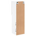 Comode TV cu lumini LED, 2 buc., alb, 30,5x30x102 cm - WALTI WALTI