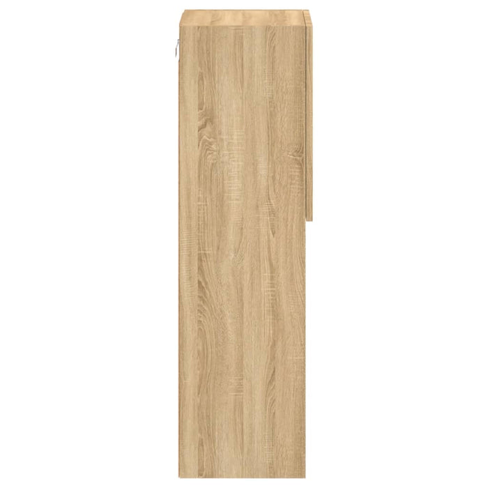 Comodă TV cu lumini LED, stejar sonoma, 30,5x30x102 cm - WALTI WALTI
