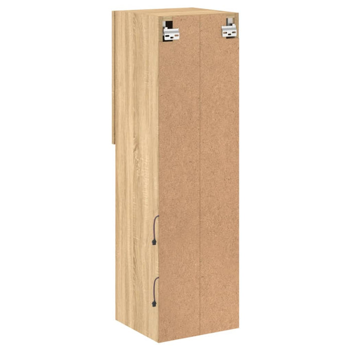 Comodă TV cu lumini LED, stejar sonoma, 30,5x30x102 cm - WALTI WALTI