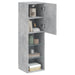 Comode TV cu lumini LED, 2 buc., gri beton, 30,5x30x102 cm - WALTI WALTI