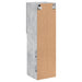 Comode TV cu lumini LED, 2 buc., gri beton, 30,5x30x102 cm - WALTI WALTI
