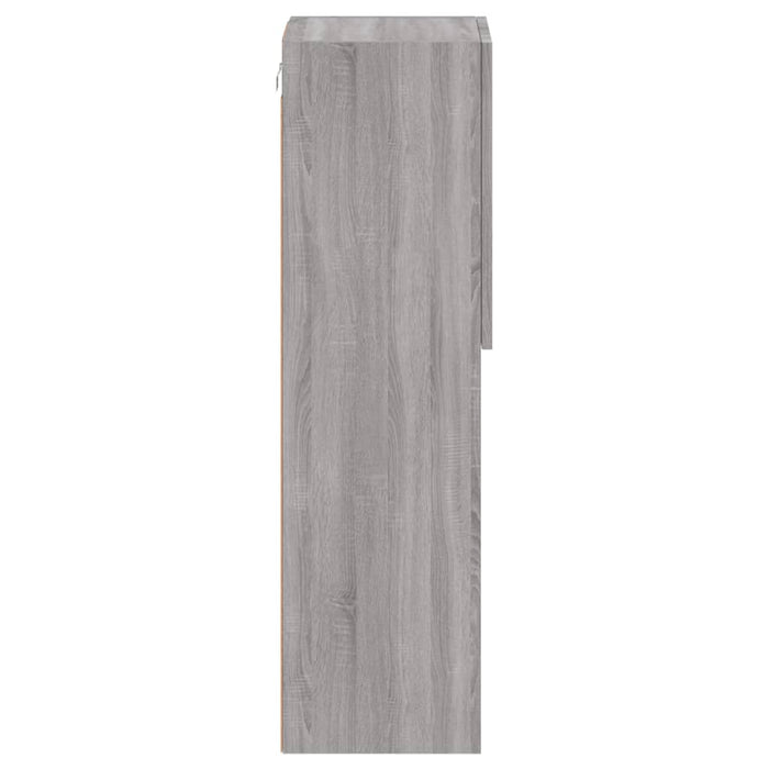 Comodă TV cu lumini LED, gri sonoma, 30,5x30x102 cm - WALTI WALTI