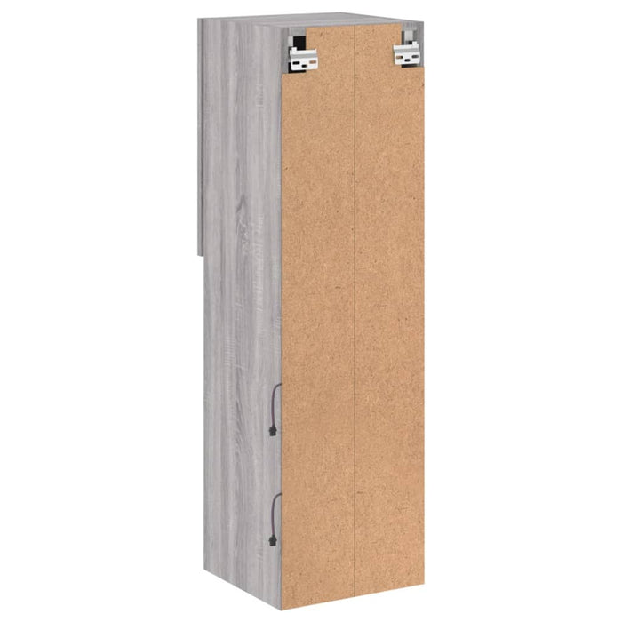 Comodă TV cu lumini LED, gri sonoma, 30,5x30x102 cm - WALTI WALTI