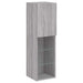 Comode TV cu lumini LED, 2 buc., gri sonoma, 30,5x30x102 cm - WALTI WALTI