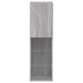Comode TV cu lumini LED, 2 buc., gri sonoma, 30,5x30x102 cm - WALTI WALTI