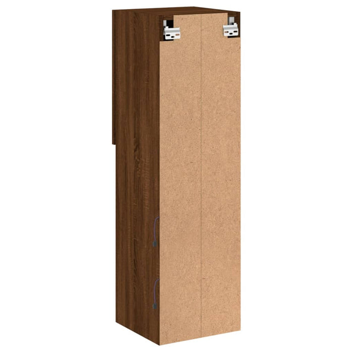Comodă TV cu lumini LED, stejar maro, 30,5x30x102 cm - WALTI WALTI