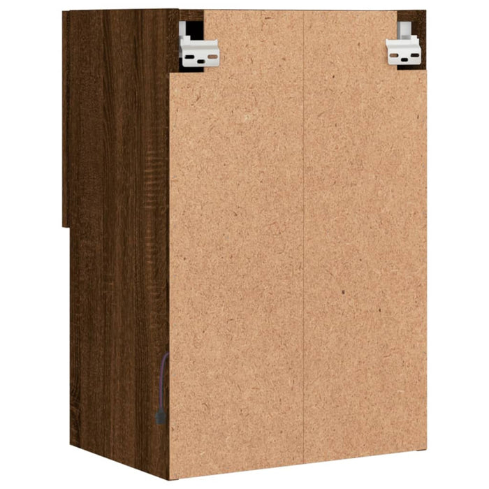 Comodă TV cu lumini LED, stejar maro, 40,5x30x60 cm - WALTI WALTI