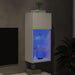 Comodă TV cu lumini LED, alb, 40,5x30x90 cm - WALTI WALTI