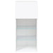 Comode TV cu lumini LED, 2 buc., alb, 40,5x30x90 cm - WALTI WALTI