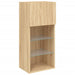 Comode TV cu lumini LED, 2 buc., stejar sonoma, 40,5x30x90 cm - WALTI WALTI