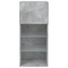 Comodă TV cu lumini LED, gri beton, 40,5x30x90 cm - WALTI WALTI