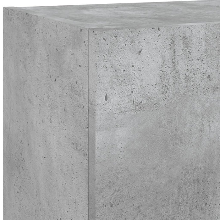 Comodă TV cu lumini LED, gri beton, 40,5x30x90 cm - WALTI WALTI