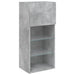 Comode TV cu lumini LED, 2 buc., gri beton, 40,5x30x90 cm - WALTI WALTI