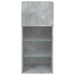 Comode TV cu lumini LED, 2 buc., gri beton, 40,5x30x90 cm - WALTI WALTI