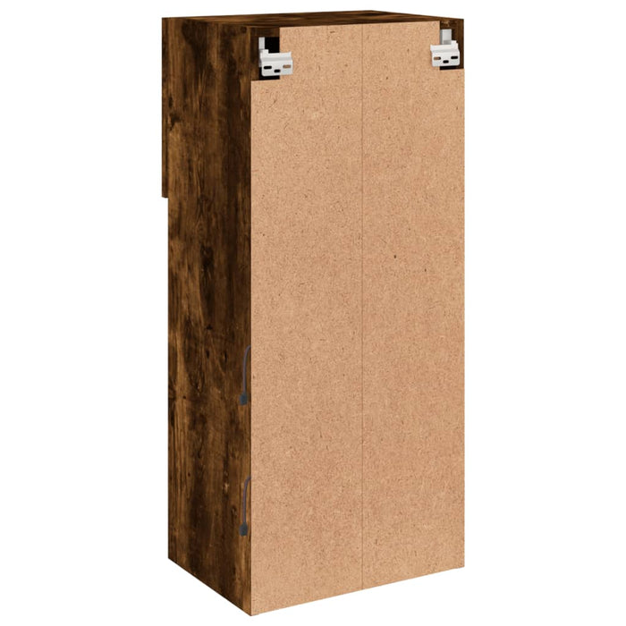 Comodă TV cu lumini LED, stejar fumuriu, 40,5x30x90 cm - WALTI WALTI