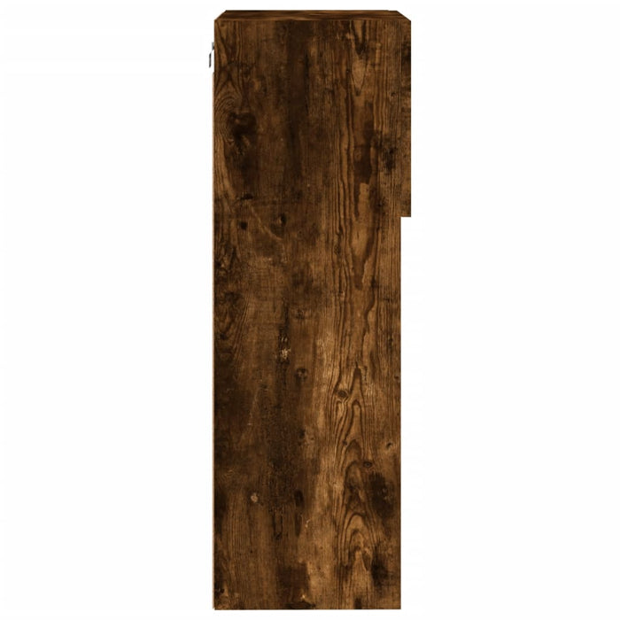 Comode TV cu lumini LED, stejar fumuriu, 40,5x30x90 cm - WALTI WALTI