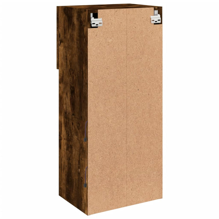 Comode TV cu lumini LED, stejar fumuriu, 40,5x30x90 cm - WALTI WALTI