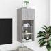 Comodă TV cu lumini LED, gri sonoma, 40,5x30x90 cm - WALTI WALTI
