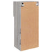 Comodă TV cu lumini LED, gri sonoma, 40,5x30x90 cm - WALTI WALTI