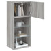 Comode TV cu lumini LED, 2 buc., gri sonoma, 40,5x30x90 cm - WALTI WALTI