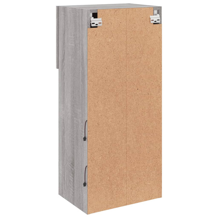 Comode TV cu lumini LED, 2 buc., gri sonoma, 40,5x30x90 cm - WALTI WALTI