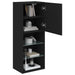 Comodă TV cu lumini LED, negru, 40,5x30x102 cm - WALTI WALTI