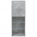 Comodă TV cu lumini LED, gri beton, 40,5x30x102 cm - WALTI WALTI
