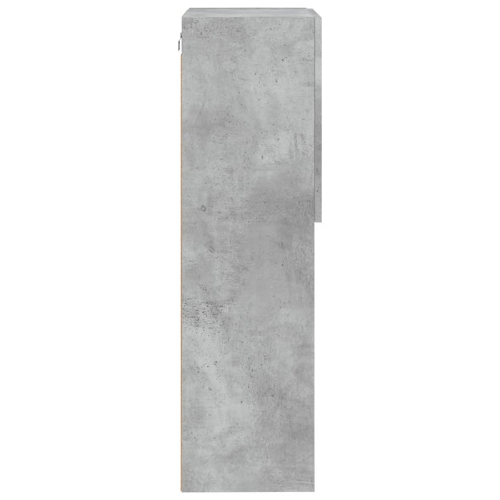 Comodă TV cu lumini LED, gri beton, 40,5x30x102 cm - WALTI WALTI
