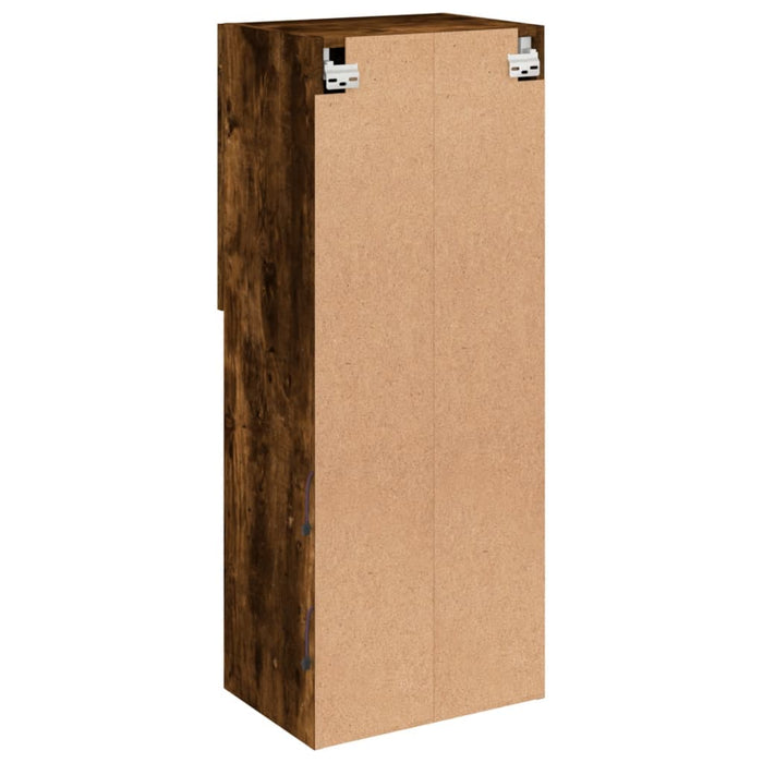 Comodă TV cu lumini LED, stejar fumuriu, 40,5x30x102 cm - WALTI WALTI