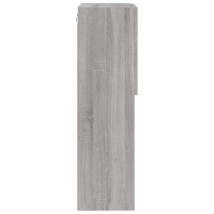 Comodă TV cu lumini LED, gri sonoma, 40,5x30x102 cm WALTI