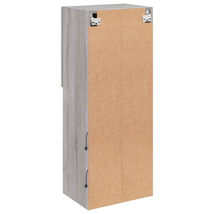 Comodă TV cu lumini LED, gri sonoma, 40,5x30x102 cm WALTI
