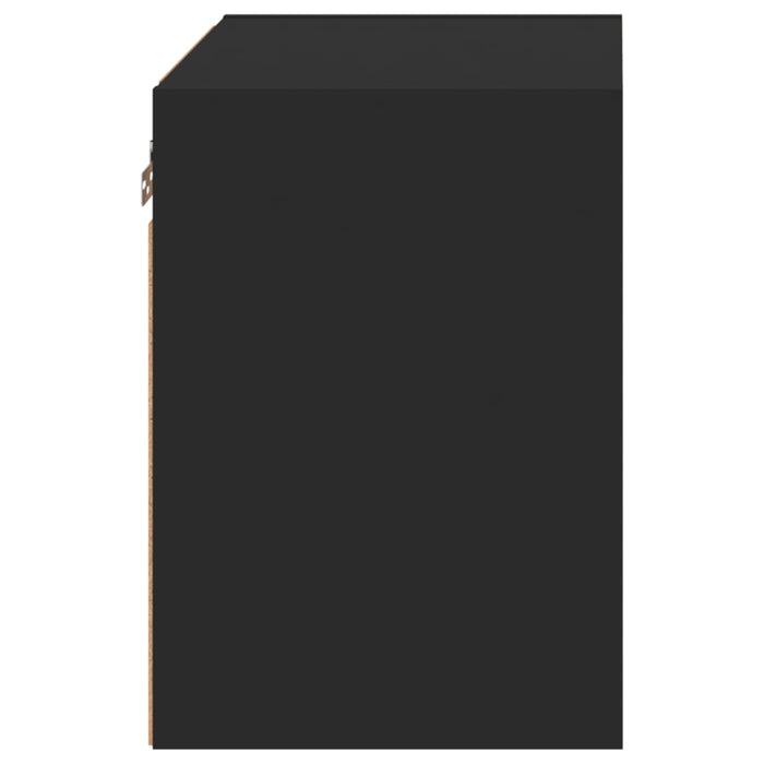 Noptiere cu lumini LED montate pe perete, 2 buc., negru WALTI