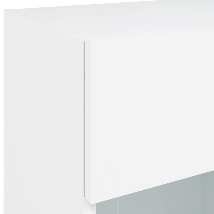 Comodă TV de perete cu lumini LED, alb, 40x30x60,5 cm - WALTI WALTI