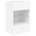 Comodă TV de perete cu lumini LED, alb, 40x30x60,5 cm - WALTI WALTI