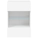 Comodă TV de perete cu lumini LED, alb, 40x30x60,5 cm - WALTI WALTI