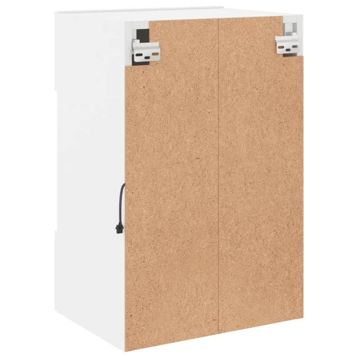 Comodă TV de perete cu lumini LED, alb, 40x30x60,5 cm - WALTI WALTI