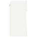 Comode de perete cu lumini LED pentru TV, 2 buc., alb, 40x30x60,5 cm - WALTI WALTI