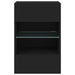 Comodă TV de perete cu lumini LED, negru, 40x30x60,5 cm - WALTI WALTI