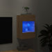 Comodă TV de perete cu lumini LED, stejar sonoma, 40x30x60,5 cm - WALTI WALTI