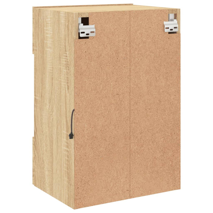 Comodă TV de perete cu lumini LED, stejar sonoma, 40x30x60,5 cm - WALTI WALTI