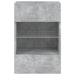 Comodă TV de perete cu lumini LED, gri beton, 40x30x60,5 cm - WALTI WALTI