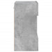 Comodă TV de perete cu lumini LED, gri beton, 40x30x60,5 cm - WALTI WALTI