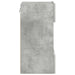 Comode de perete cu lumini LED pentru TV 2 buc. gri beton 40x30x60,5cm - WALTI WALTI