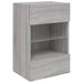 Comodă TV de perete cu lumini LED, gri sonoma, 40x30x60,5 cm - WALTI WALTI