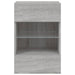 Comodă TV de perete cu lumini LED, gri sonoma, 40x30x60,5 cm - WALTI WALTI